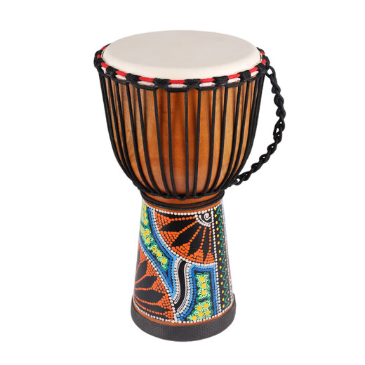 Xiaofugui afrikanische Drum Professional Performance Master Drum Lehre Percussion Instrument Alte Ziegenkinde Indonesische afrikanische Handtank Standard 10-Zoll-Elefant (Big Gift Pack)