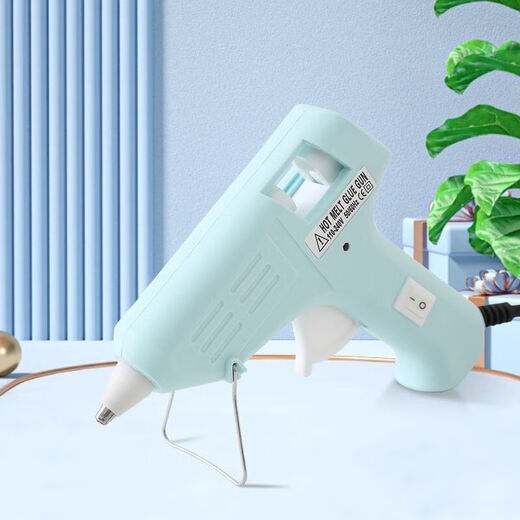 Hot melt glue gun multifunctional electric glue gun for children at home handmade high viscosity hot melt glue stick 7mm small glue strip blue 2 glue sticks