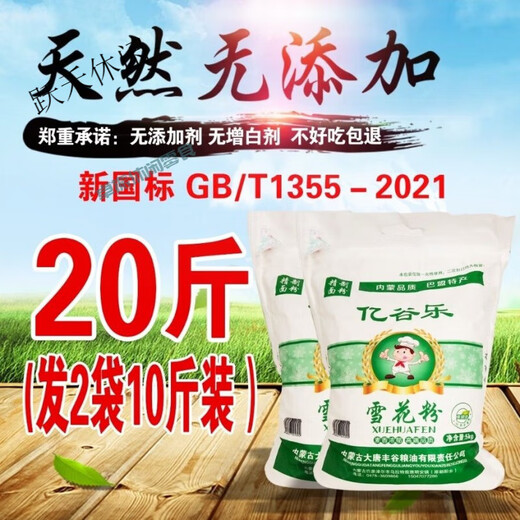 Yigule gbt1355-2021 flour flour Inner Mongolia agent snowflake powder dumpling steamed buns 10 Jin [Jin equals 0.5 kg] Bameng specialty New national standard 1355-2021 snowflake powder 10 Jin [Jin equals 0.5 kg]