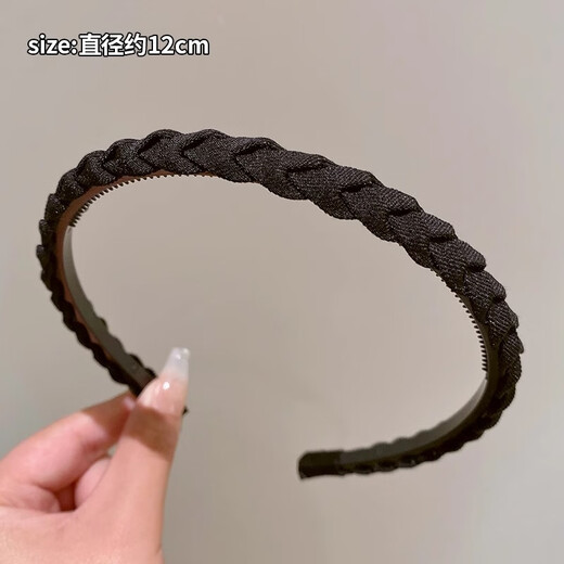 Hair bundle headband for women 2025 new face wash special hair pressure headband high-end toothed anti-slip broken hair clip headband black twist hairband anti-slip and does not strangle hair