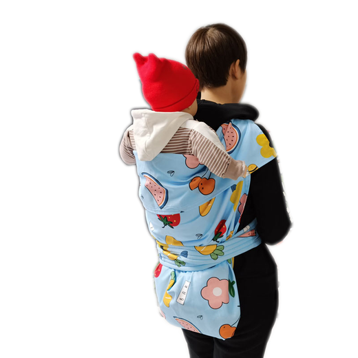 YIUDS spring and summer cotton strap Sichuan vintage cotton turban back style baby traditional strap thin baby back bag washing cloth small pumpkin pattern