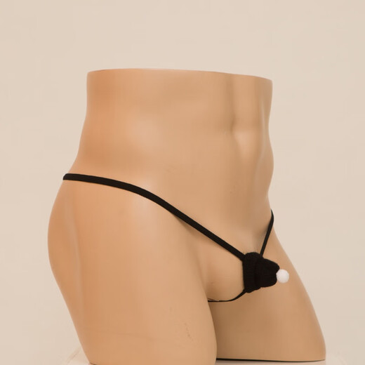 
Sexy underwear, men's Christmas hat, hollow thong, men's sexy men's underwear, men's breathable gay small suction, missed hair, gay adult T-trousers, blue, all size