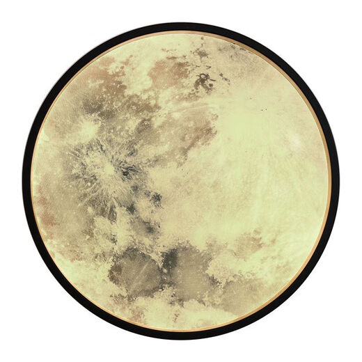 Runhuanian Moon Wall Lamp Modern Simple Bedroom Bedside Lamp Creative Corridor Aisle Lamp Living Room Background Wall Planet Mural Lamp Moon A Style 26CM Round Wall Lamp Three Color Changing