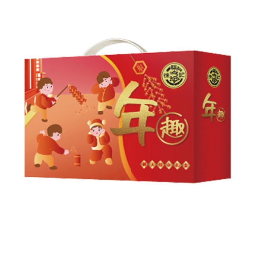 徐福记糖果礼盒新年糖包牛轧糖沙琪玛休闲零食大礼包节日慰问品礼品团购 徐福记年趣礼盒1048g