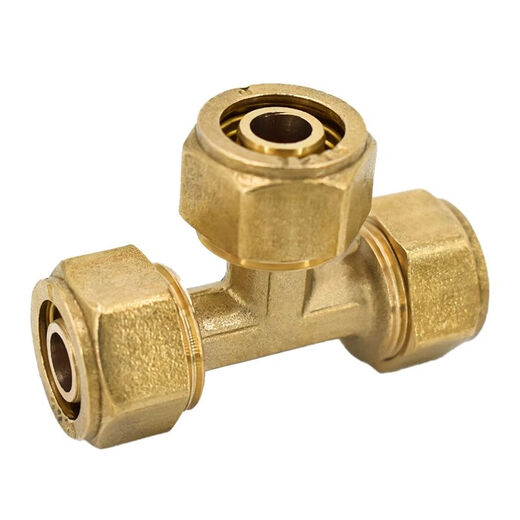 
Chengliu 4-point aluminum-plastic pipe joint 1216 solar pipe water heater pipe fittings inner wire outer wire direct diameter change tee accessories 12164 points (1/2) outer wire direct
