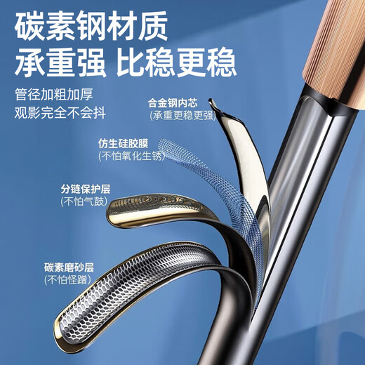 领臣 直播手机支架桌面可升降俯拍伸缩自拍神器懒人追剧短视频拍摄绘画架360°可旋转多功能金属手机架