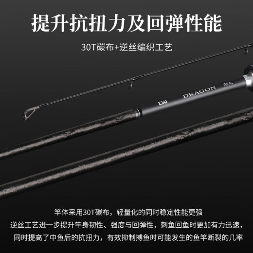 
Fishing House (TSURINOYA) Fishing Rod Luxury Rod DN General Used DRAGON Long-range Rod Perch Perch Mandarin Fish Rod High-Sensitivity Sea Bass Pole 2.04 meters Gun Handle C682L