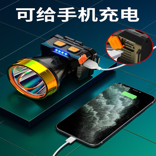 强光充电超亮头戴式矿灯 5个起批  3天 9900W单锂电