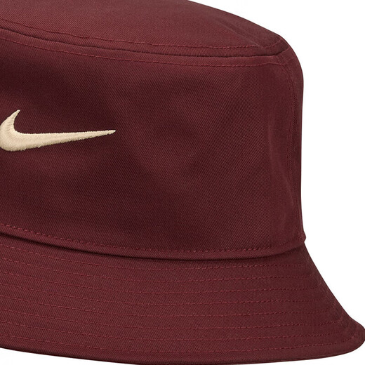【95成新】耐克NIKE春运动配饰男女渔夫帽APEX BUCKET SQ帽子FB5382-681夜褐红M