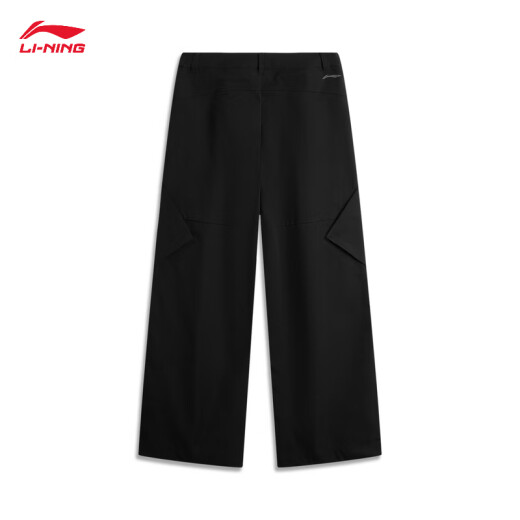 李宁（LI-NING）CF溯运动裤女子夏季户外宽松垂感直筒运动长裤子AYKU724