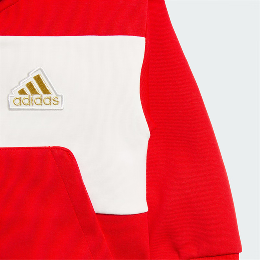 Adidas 24 Новогоднего модели мужской и женский спорт и повседневное с длинным рукавом с закрытыми капюшонами JF3881JF3882 Красный и черный JF3881 92 см.