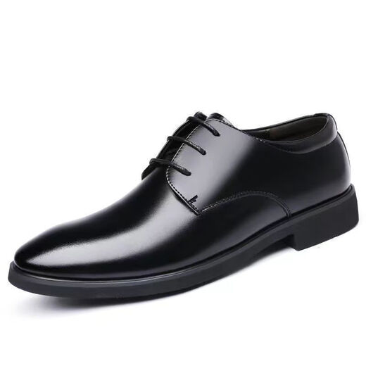 Playboy Sonderangebot für Herrengeschäft Lederschuhe mit Lederschuhen mit nicht rutschernem atmungsaktiven, weichen alleinigen Lederschuhen mittleren und älteren Schuhe 9901 [heißes Leder] 42