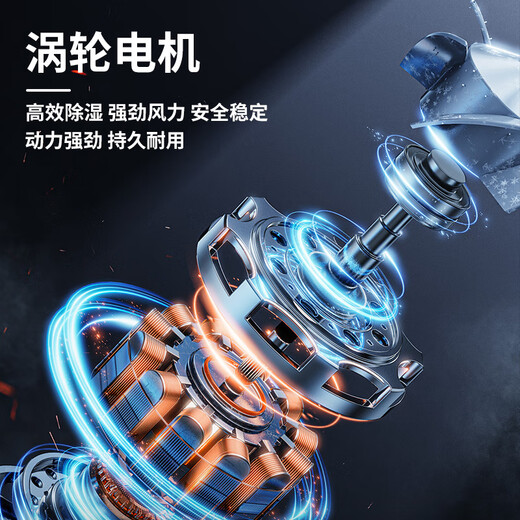 Supercloud floor blower, toilet floor dryer, carpet dryer, blower power 1000W, wind speed 25m/s (wheel + pull rod)