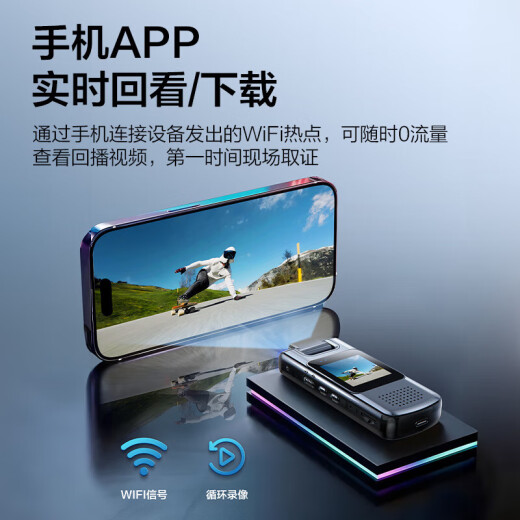Jingye Ye HD Camera Body Recorder Small Portable Camera 1080P Home DV Camera Wearable Back Clip Pocket Video Recorder Mobile Internet Version 4 hours of battery life/Mobile Internet/Ultra-clear night vision 256G memory