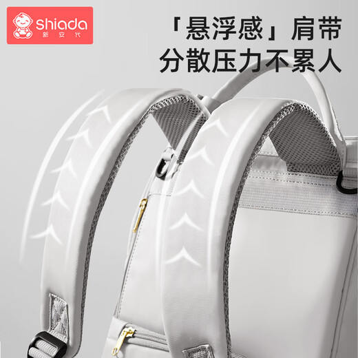 Xin'an Dai Mama -Tasche, mütterliche und Babymilch Rücken Schulter Multifunktional großer Kapazität Mama Baby Baby Baby Mode Handtasche Rucksack - Grau