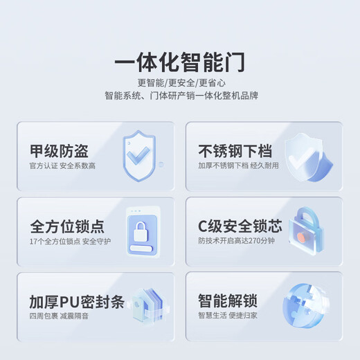 欧帝乐（OUDILE）通风4级防盗门入户门+透气门窗家用进户门安全门+指纹智能锁 机械锁 2050*1050/2150*960