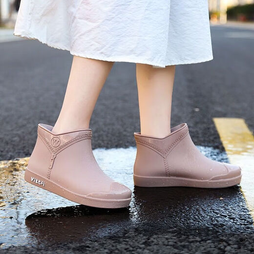 Ziang Qiang Water Shoes Zapatos de lluvia anti-Slip Women Women's Anti-Slip Outfoor Wear New Fashion Women's Short Rain Rain Zapatos más algodón Tapa de algodón Allons General Adultos 688 Rainas de lluvia-Púrpura [Tamaño estándar] 37 [235 mm]