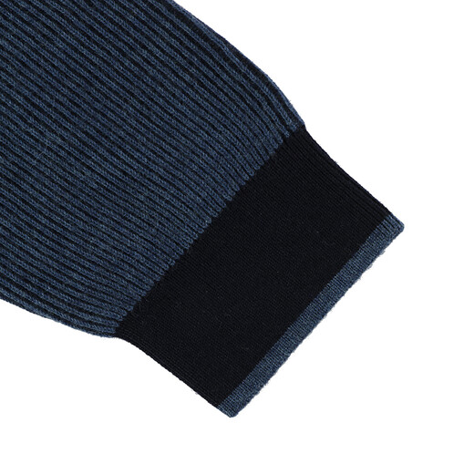 AQUASCUTUM/Yager Lion Dandong Men's Round Neck Long Sleeve Warm Wool Sweater Q4867EI1A1 Medium Blue/37 L