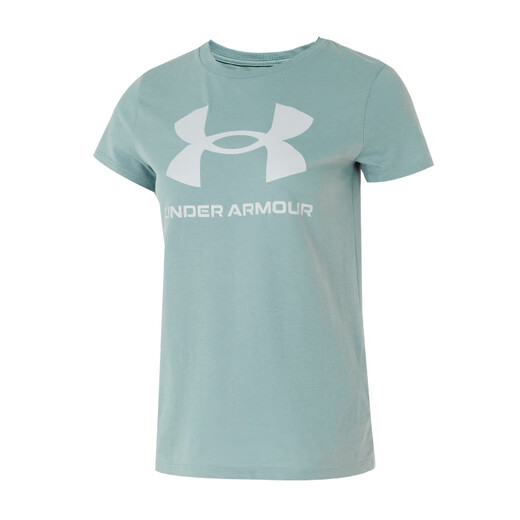 安德玛（Under Armour）女装运动套装 25夏季新款舒适透气大标短袖T恤梭织长裤 两件套 T恤+长裤 L