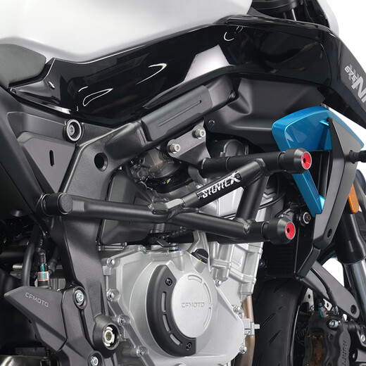 Barra protectora Stuntcx adaptada a Chunfeng 675NK BUMPER CFMOTO MOTOCINA MODIFICACIÓN PIEZAS PIEZAS DE MODIFICACIÓN SIDAGX CARRITO COMPETITIVO (Cabezal de resorte POM de segunda generación)