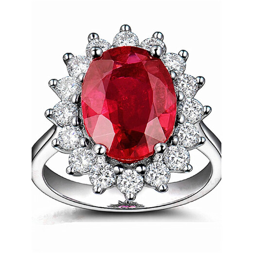 DANFEIDI Princess Diana sapphire ring with adjustable opening, tanzanite sapphire ring, colored treasure female live ring, blue diamond ring, white gold, adjustable opening