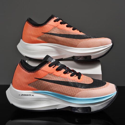 Putian Marathon Running Chaussures Spring and Automne NOUVEAU RACK RACING ANTI-SLIP BESOINTS SOFT SOP SOLE SPORTS SOGNES 9901 WHITE ET BLEU 39