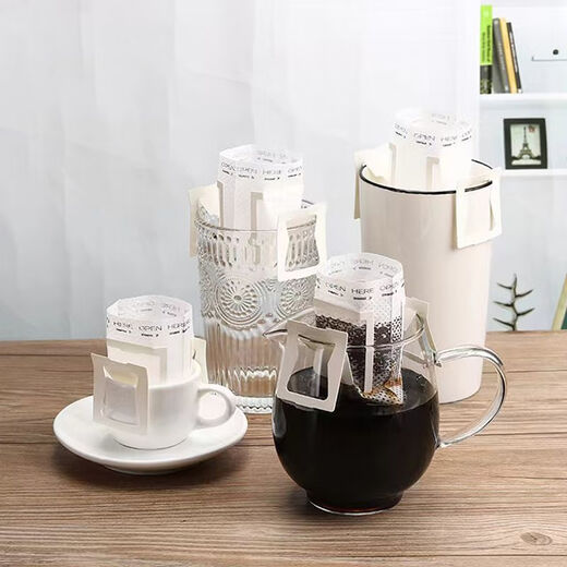 Hanging ear coffee filter bag 50 pieces hanging ear filter paper easy extraction no residue hand brew drip coffee bag CG thick material 10 pieces