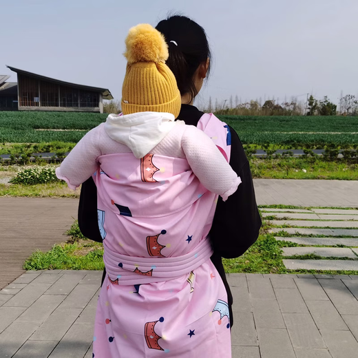 Tongxin Baby Rücken altmodischer Riemen Sichuan traditioneller dünner Baumwollturban vorne und hinten Dual-Purple-Baby, um ein einfaches Hinterbeutel Square Dünnmodell auszugehen [110*80 Twill-Baumwolle] Pink Dynamic