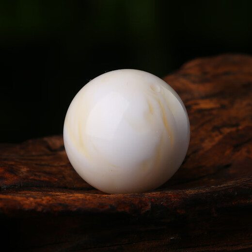 Goldsmith Leo material white flower beeswax bracelet bone china white raw mineral beeswax bracelet white honey Buddha beads amber demon flower white beeswax loose beads 10MM white beeswax each