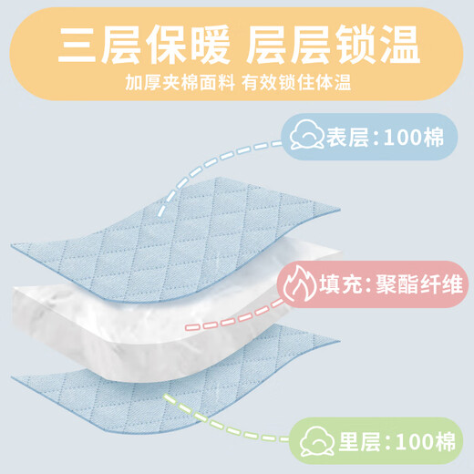 Benjiwell Baby Clothes Autumn and Winter Warm Padded Jumpsuit Boneless Baby Jacket Raindrops 80 Sizes