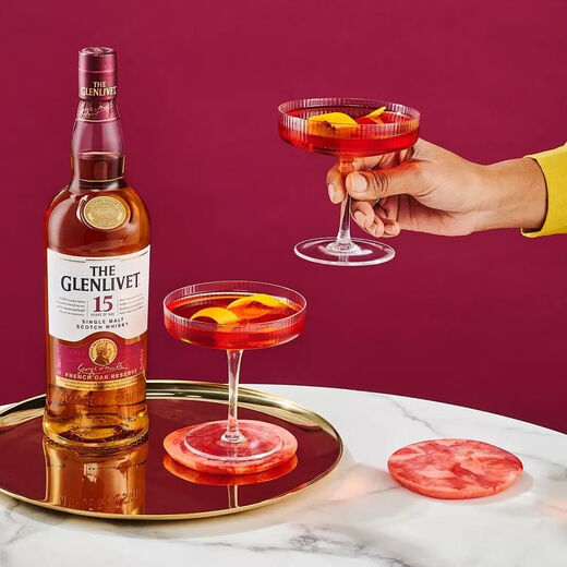格兰威特（ThE GLENLIVET）15年 陈酿  苏格兰 单一麦芽 威士忌 洋酒 700ml  