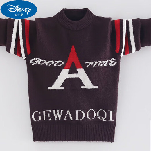 
Disney children's cardigan boy's sweater autumn and winter knitted 2025 new Korean version baby medium-sized children's pullover fashionable gray A 140