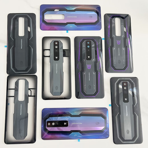 X es adecuado para Nubia Red Magic 7 N679J 7s Vidrete de cubierta posterior Caja trasera Batería trasera trasera Magia roja 7S Tapa trasera Deuterium Transparente sin lente sin lente