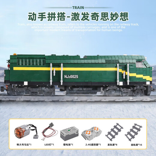 Mold King Mold King 12001-39 Locomotora de combustión interna de piel verde Tren de control remoto eléctrico 12027s