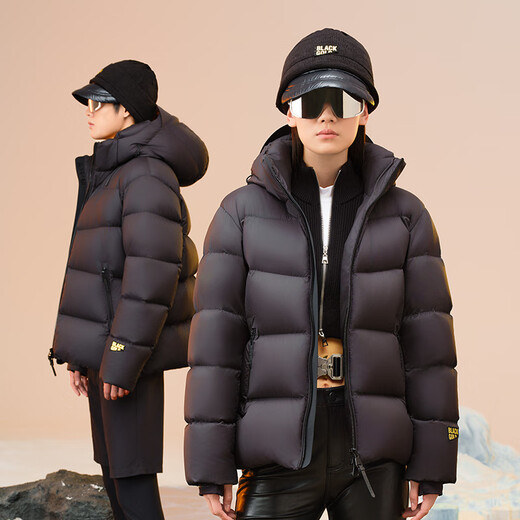 Govan black gold goose down jacket, the same style as Mr. Lei, functional 4.0 five-frame down jacket for men and women, haute couture knight black L