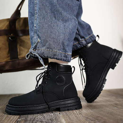 Luxus-High-End-Martin-Stiefel für Männer im Herbst- und Winter mittel- und hoch gelben Stiefeln sowie Samtwärme und hochhöhenverstärkende Sportarten und lässige Retro-Männerstiefel Gelb [Marke Martin Boots] 39
