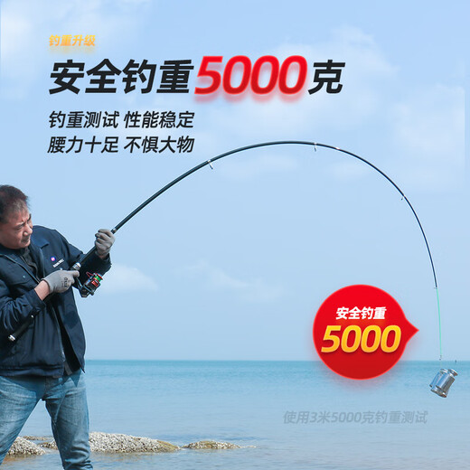 Guangwei (GW) Guangwei (GW) Guangwei Aero Dragon Toll Second Generation Sea Fishing Rod Super Hard Adjustable Fishing Rod Sea Rod 2.7m