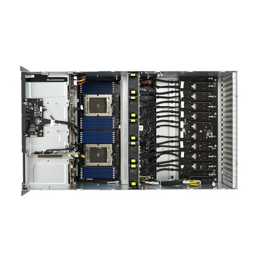 大勤图智华硕ESC8000A-E12/RTX4090深度学习主机8路GPU服务器AI人工智能高性真计算DeepSeek部署大模型电脑 EPYC 9734*2/224核448线2.2G 【新品】RTX4