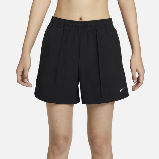 耐克（NIKE）官方EVERYTHING女子中腰短裤夏季运动裤梭织休闲FV6623 010黑/白 XL