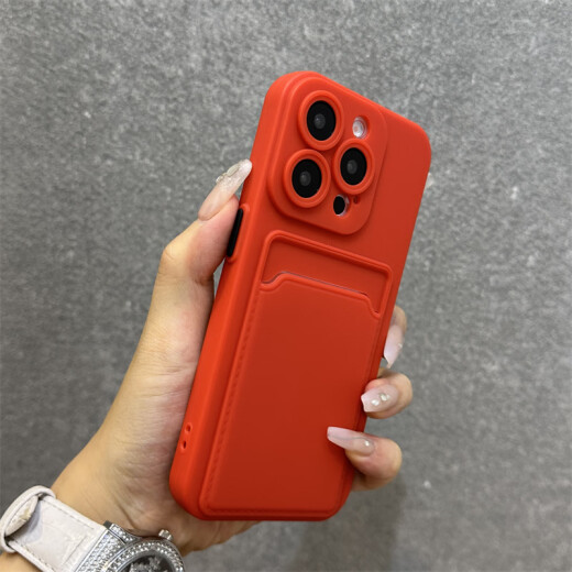 米弟 适用苹果14手机壳iphone13Promax卡包苹果16一体壳苹果15pro保护套11软壳12带卡包门禁卡可插卡槽 【午夜黑】升级体验-卡套一体 iPhone 13