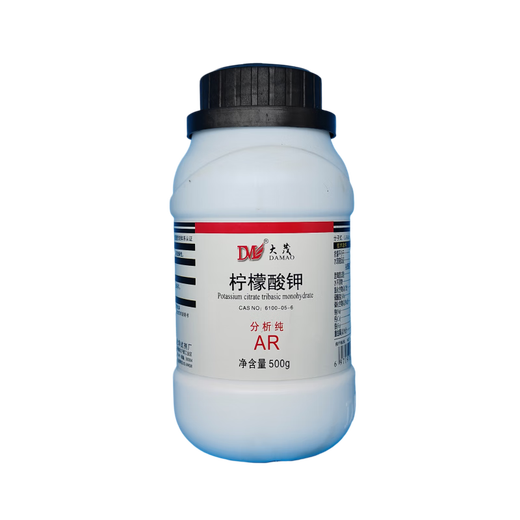 Damao (DM) Potassium Citrate Tripotassium Citrate Analytical Pure AR500gCAS 6100-05-6 Laboratory Chemical Reagent Analytical Pure AR500g AR500g Spot