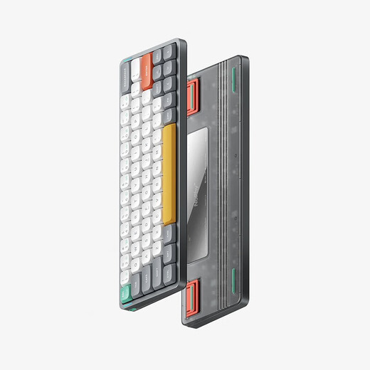 NuPhy Air60 V2 low axis mechanical keyboard mac wireless Bluetooth ultra-thin three-mode silent typing office keyboard mini portable 60-coordinated wired RGB hot-swap game Yueyan Gray Wisteria axis (paragraph axis/55gf) 64-key
