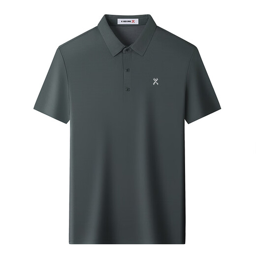 Jinba Kurzärärmig T-Shirt Mulberry Seiden Sommer Freizeitverlust-Polo-Hemd Diamond Green 699 M 170/88a