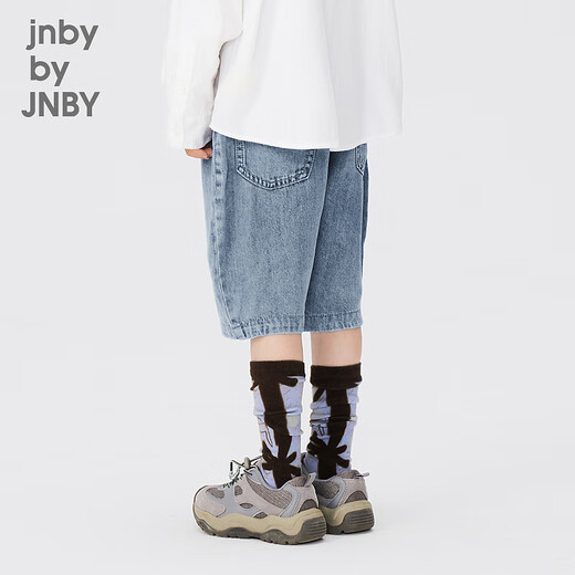 jnby by JNBY江南布衣童装环保落裆牛仔中裤休闲舒适夏男女童儿童1O6E1396H 995/牛仔洗兰 140 cm