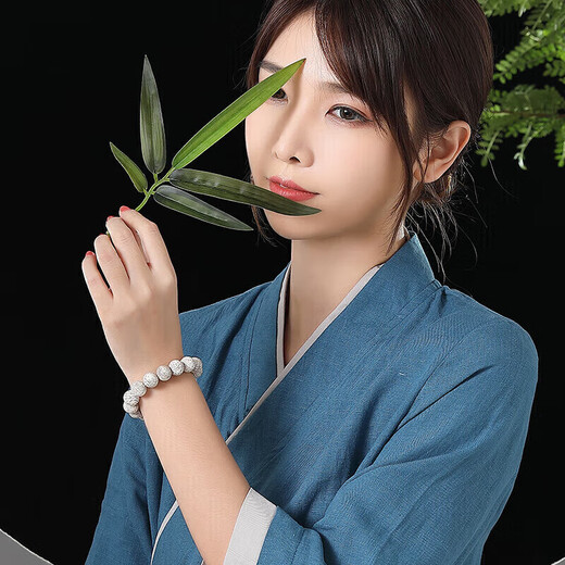 妍韵珠宝12-13mm海南星月菩提子手串文玩木把件佛念高抛圆珠男女士款手链