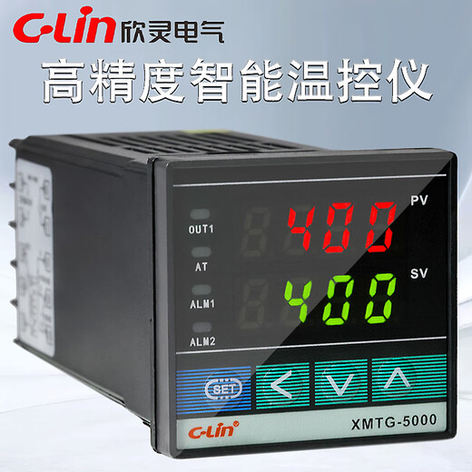 欣灵电气（C-Lin）欣灵温控仪XMTG-5000 5211 5212 5511 5012数显高精度智能温控器 XMTG-5012 PT100 400 XMTG