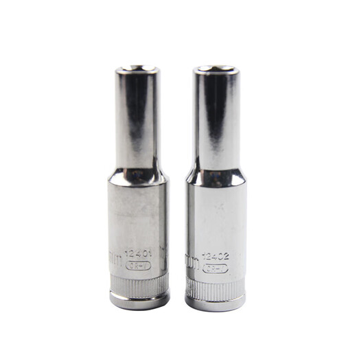 Shida Tool 10MM long sleeve 3/8 mid-fly hexagon 6-angle extended sleeve head 12401/8mm sleeve length 63.5MM