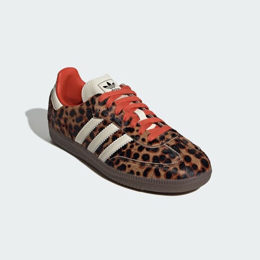 Adidas (adidas) SAMBA clover gift to girlfriend casual shoes women's shoes leopard brown JI2734 38