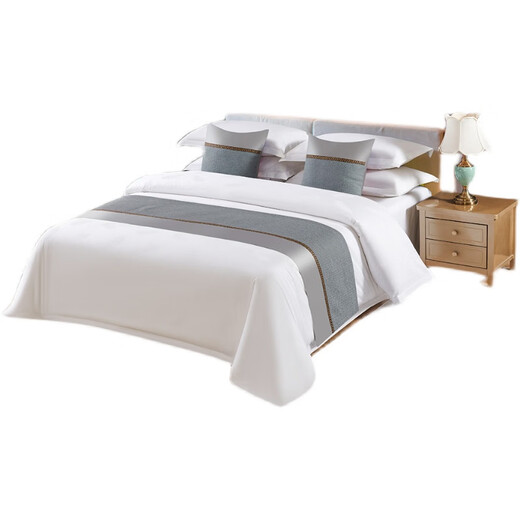 Pequeña toalla de cola de bolsa eléctrica moderna luz simple de lujo de alta gama hoteles de hotel y decoraciones de ropa de cama para el hogar Wh58-844 260cm*50 cm [cama de 2.0m] [cama de una sola pieza