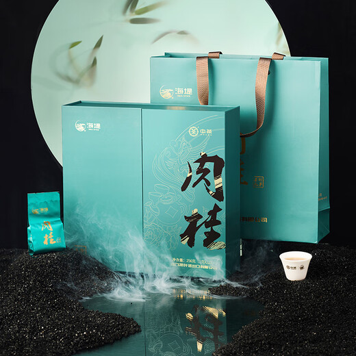 海堤（SEA DYKE）中茶乌龙茶武夷岩茶肉桂特级256g中火礼盒装茶叶商务送礼送长辈